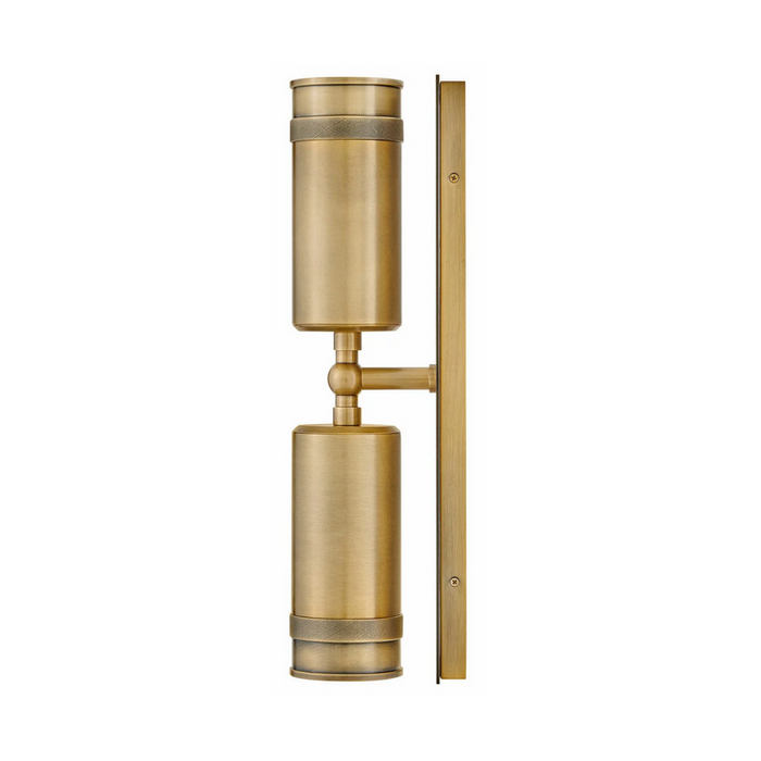 Hinkley 28814 Pratt 2-lt 19" Tall LED Outdoor Wall Mount Lantern - Heritage Brass