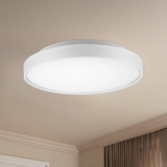 Kuzco FM43518-5CCT Brunswick 1-lt 17" LED Flush Mount, 5CCT Selectable - White