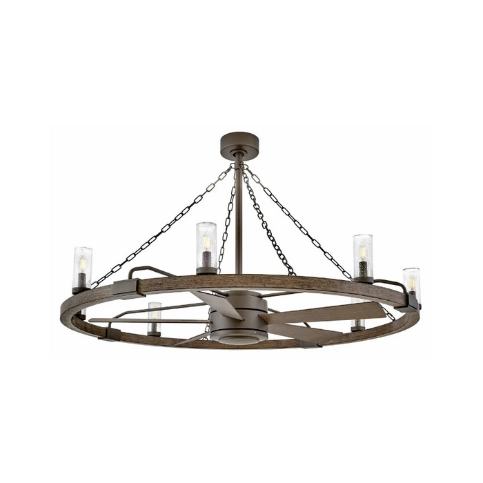 Hinkley 906144F Sawyer 52" LED Outdoor Smart Fandelier - Metallic Matte Bronze