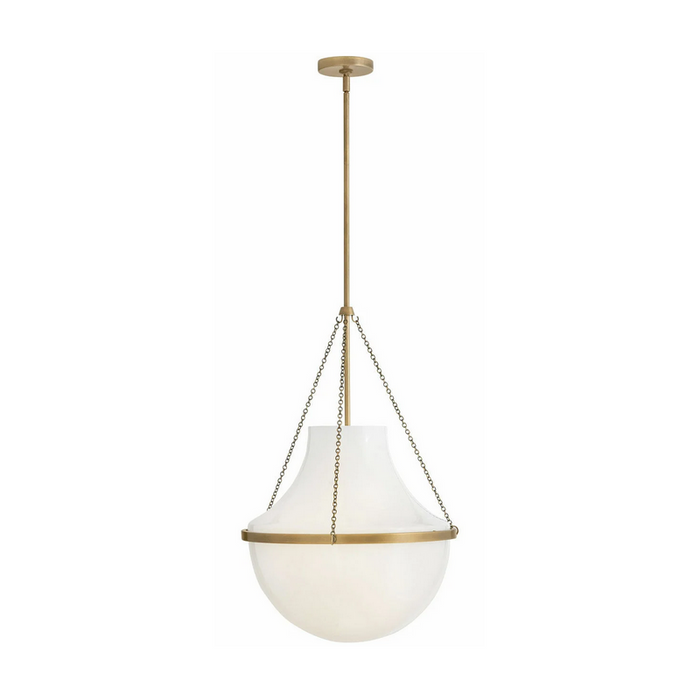 Hinkley 46894 Collins 1-lt 20" LED Pendant - Heritage Brass