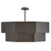 Hinkley 46995 Facet 12-lt 38" LED Chandelier - Black Oxide