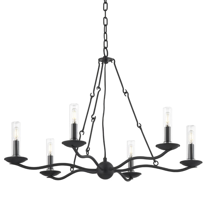 Troy F6307 Sawyer 6-lt 36" Chandelier