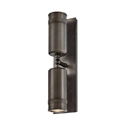 Hinkley 28814 Pratt 2-lt 19" Tall LED Outdoor Wall Mount Lantern - Black Oxide