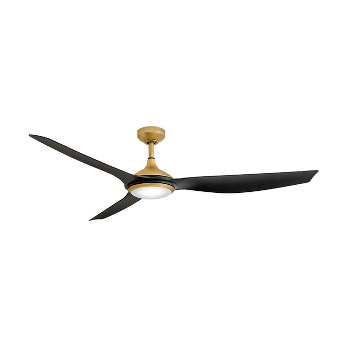 Hinkley 906864F Talan 64" Indoor/Outdoor Smart Ceiling Fan with LED Light Kit - Heritage Brass