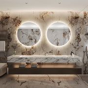 Paris Mirror Original 32" x 32" Round LED Backlit Mirror, 3CCT Selectable