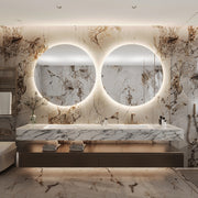 Paris Mirror Original 40" x 40" Round LED Backlit Mirror, 3CCT Selectable