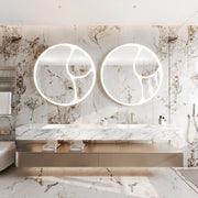 Paris Mirror Riven 40" x 40" LED Front-Lit Mirror, 3CCT Selectable