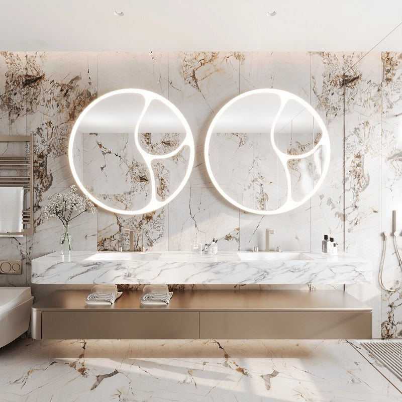 Paris Mirror Riven 40" x 40" LED Front-Lit Mirror, 3CCT Selectable