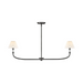 Hinkley 45164 Greta 2-lt 41" LED Linear Chandelier - Blackened Brass
