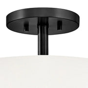 Hinkley 47571 Halle 3-lt 15" LED Semi-Flush Mount - Black