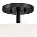 Hinkley 47571 Halle 3-lt 15" LED Semi-Flush Mount - Black