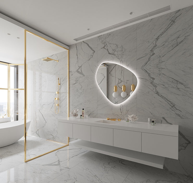 Paris Mirror Cloud 39" x 38" LED Lighted Mirror, 3CCT Selectable