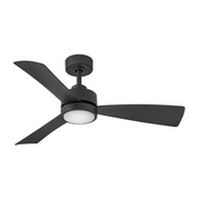 Hinkley 905744 Iver 44" Outdoor Smart Ceiling Fan with LED Light Kit - Matte Black