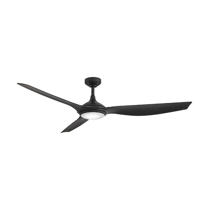 Hinkley 906864F Talan 64" Indoor/Outdoor Smart Ceiling Fan with LED Light Kit - Matte Black