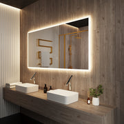 Paris Mirror Rectangle 70" x 32" LED Backlit Mirror, 3CCT Selectable
