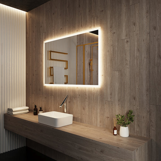 Paris Mirror Rectangle 40" x 24" LED Backlit Mirror, 3CCT Selectable