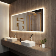 Paris Mirror Rectangle 79" x 30" LED Backlit Mirror, 3CCT Selectable
