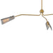 Hinkley 48303 Altman 3-lt 60" LED Chandelier - Lacquered Brass