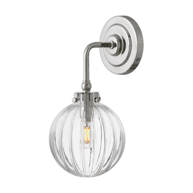 Hinkley 57410 Helene 1-lt 14" Tall LED Wall Sconce - Polished Nickel