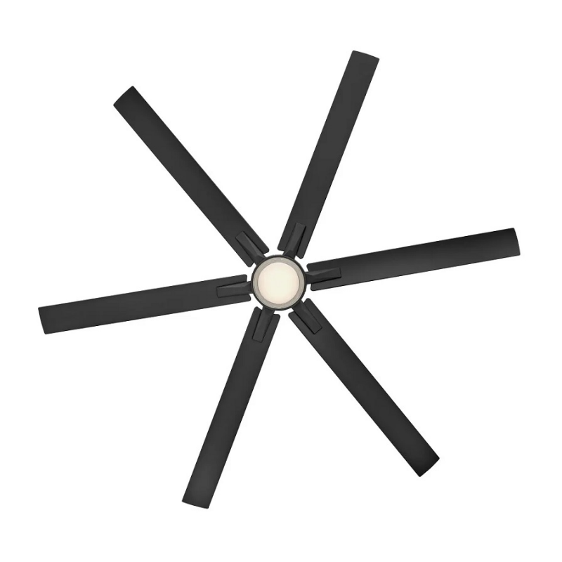 Hinkley 910566 Valor 66" Outdoor Smart Ceiling Fan with LED Light Kit - Matte Black