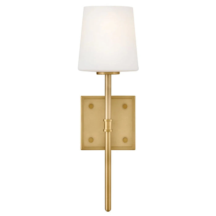 Hinkley 46950 Saunders 1-lt 16" Tall LED Wall Sconce - Lacquered Brass