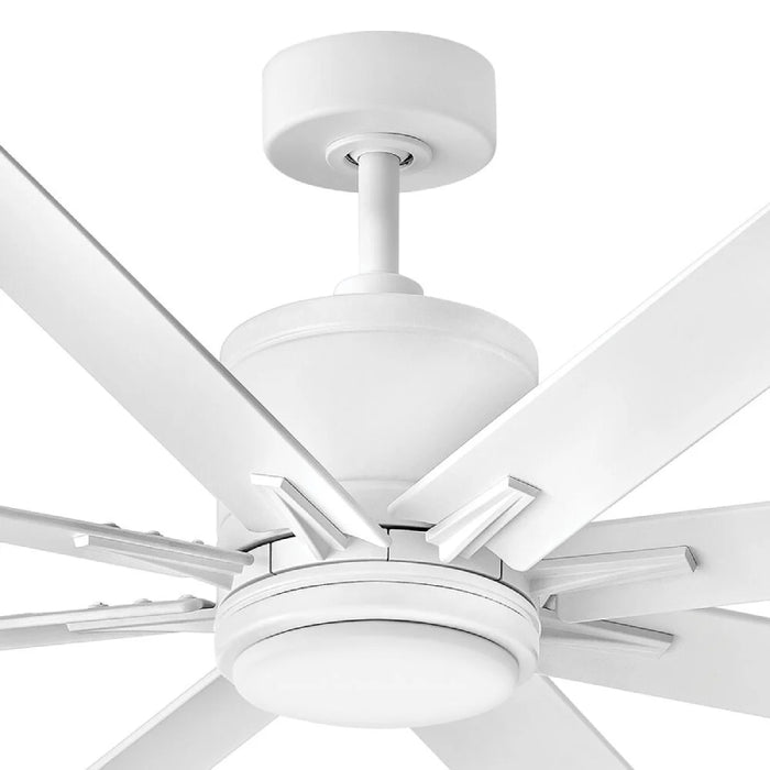Hinkley 907166 Vantage 66" Indoor/Outdoor Smart Ceiling Fan with LED Light Kit - Matte White