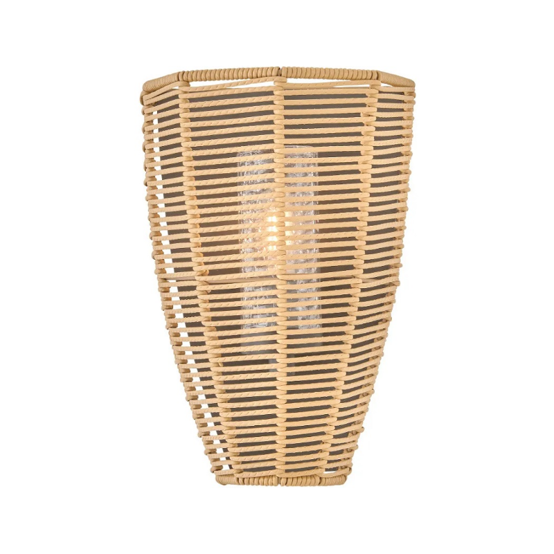 Hinkley 10380 Luca 1-lt 12" Tall LED Outdoor Wall Sconce - Black/Camel