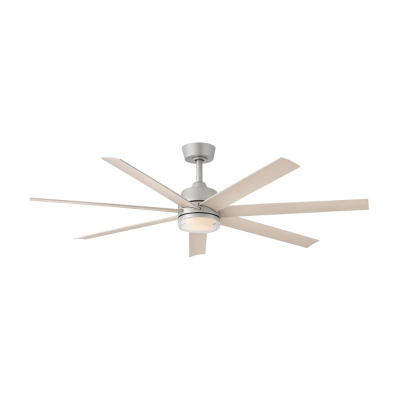Hinkley 910656 Current 56" Smart Ceiling Fan with LED Light Kit - Brushed Nickel