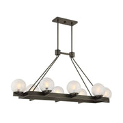 Savoy House 1-1016-8 Darien 8-lt 48" Linear Chandelier - Mediterranean Bronze