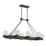 Savoy House 1-1016-8 Darien 8-lt 48" Linear Chandelier - Mediterranean Bronze