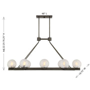 Savoy House 1-1016-8 Darien 8-lt 48" Linear Chandelier