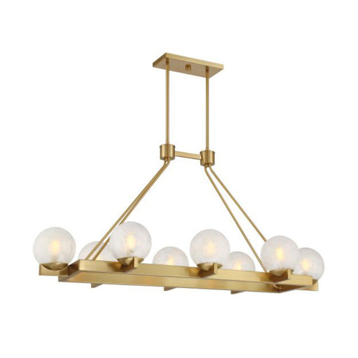 Savoy House 1-1016-8 Darien 8-lt 48" Linear Chandelier - Warm Brass