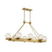 Savoy House 1-1016-8 Darien 8-lt 48" Linear Chandelier - Warm Brass