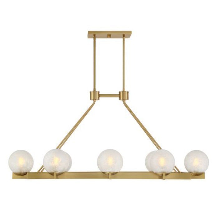 Savoy House 1-1016-8 Darien 8-lt 48" Linear Chandelier - Warm Brass