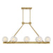 Savoy House 1-1016-8 Darien 8-lt 48" Linear Chandelier - Warm Brass