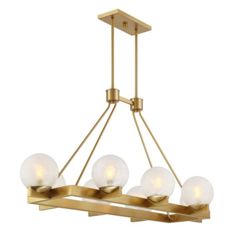 Savoy House 1-1016-8 Darien 8-lt 48" Linear Chandelier - Warm Brass