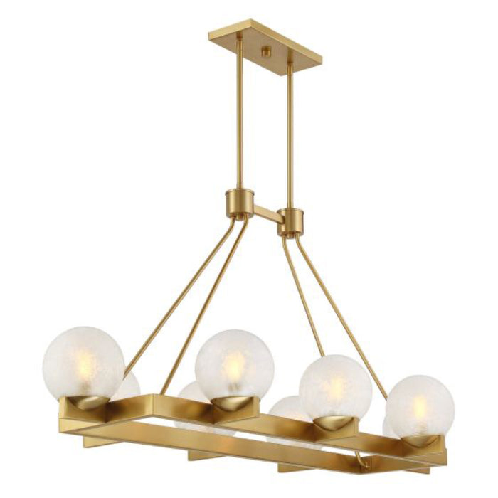 Savoy House 1-1016-8 Darien 8-lt 48" Linear Chandelier - Warm Brass