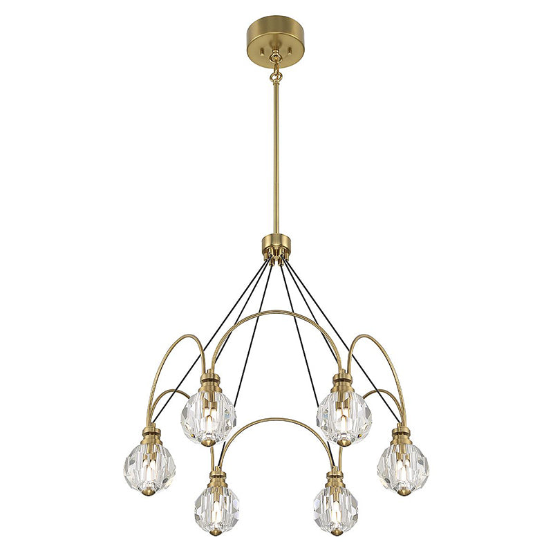 Savoy House 1-2202-6 Burnham 6-lt 26" LED Chandelier