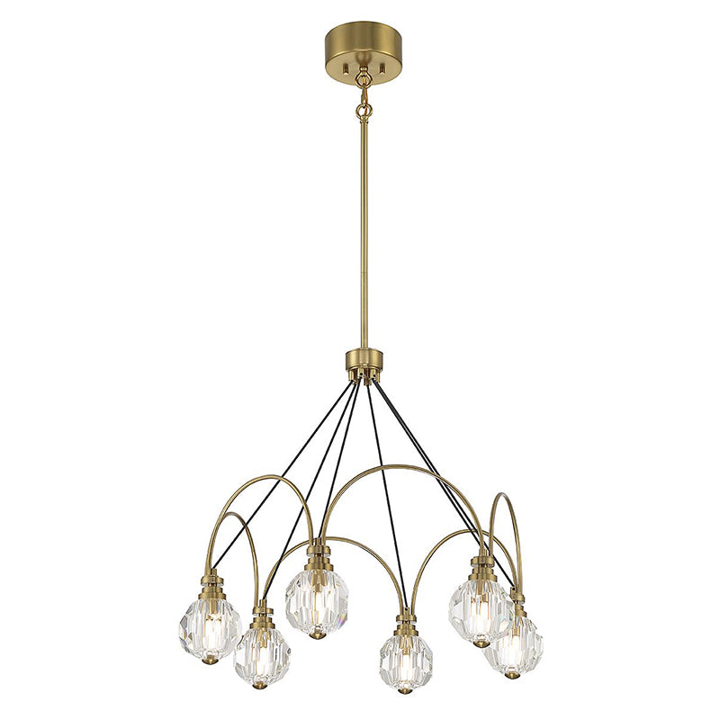 Savoy House 1-2202-6 Burnham 6-lt 26" LED Chandelier
