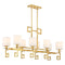 Savoy House 1-2305-8 Quatrain 8-lt 41" Linear Chandelier