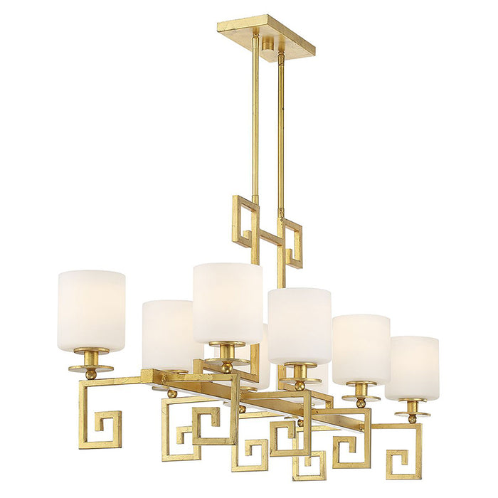 Savoy House 1-2305-8 Quatrain 8-lt 41" Linear Chandelier