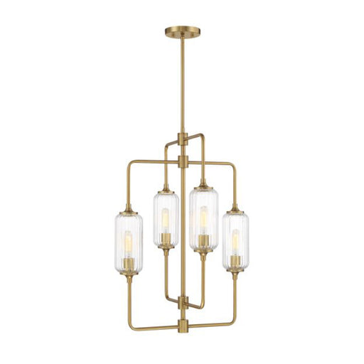 Savoy House 1-3023-4 Holton 4-lt 20" Chandelier - Warm Brass