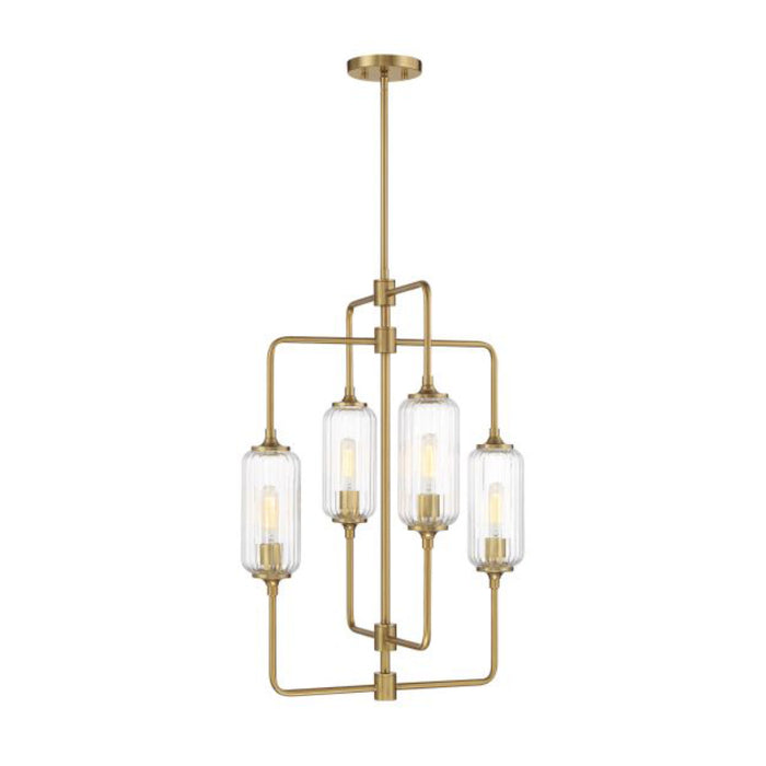 Savoy House 1-3023-4 Holton 4-lt 20" Chandelier - Warm Brass