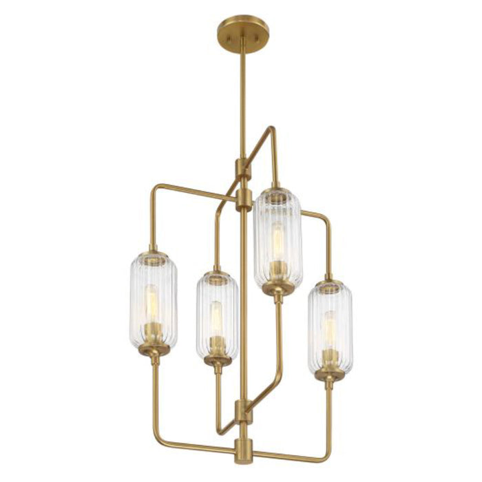 Savoy House 1-3023-4 Holton 4-lt 20" Chandelier - Warm Brass