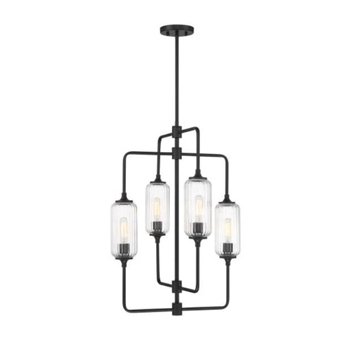 Savoy House 1-3023-4 Holton 4-lt 20" Chandelier - Matte Black