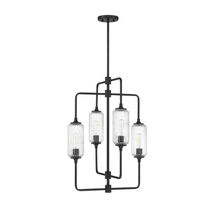 Savoy House 1-3023-4 Holton 4-lt 20" Chandelier - Matte Black