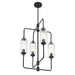 Savoy House 1-3023-4 Holton 4-lt 20" Chandelier - Matte Black