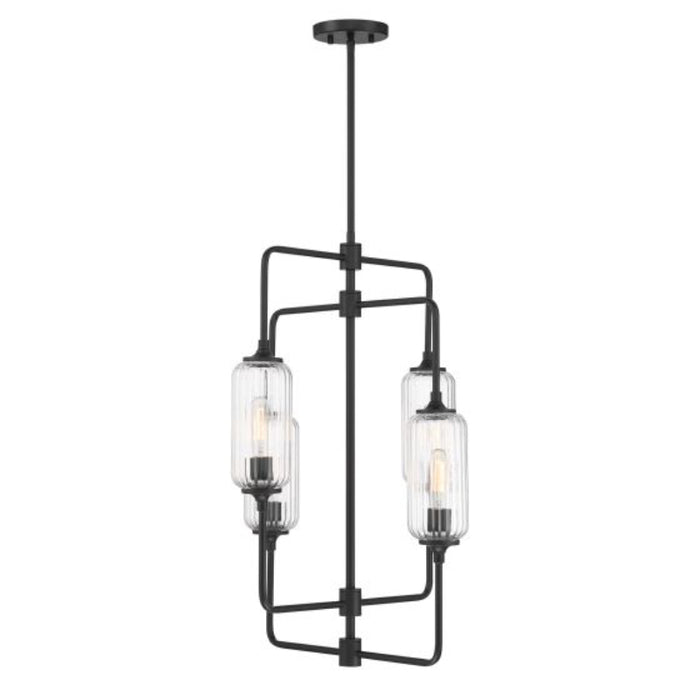 Savoy House 1-3023-4 Holton 4-lt 20" Chandelier - Matte Black