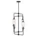 Savoy House 1-3023-4 Holton 4-lt 20" Chandelier - Matte Black