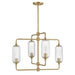 Savoy House 1-3025-4 Holton 4-lt 26" Chandelier - Warm Brass